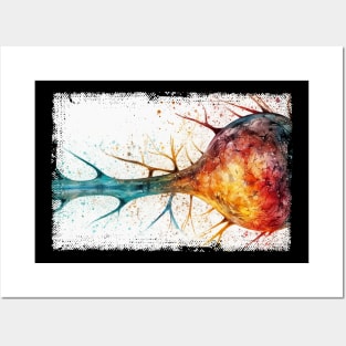 Abstract Human nerve cell Posters and Art